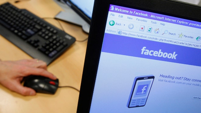 Facebook on Computer Screen